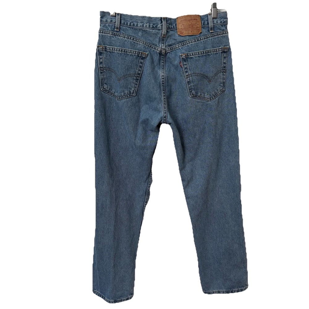 Vintage Levi's 505 Jeans Mens 36x30 Light Wash Regular Fit Straight Leg Dad Deni